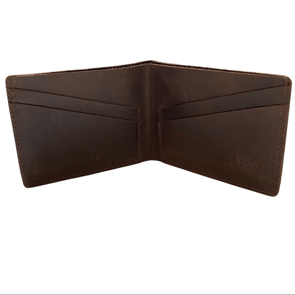 NWOT Sseko Bifold Wallet in Oiled Chocolate Mens